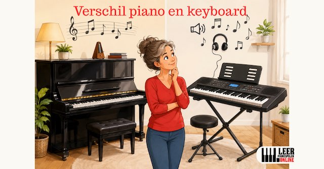 verschil piano en keyboard